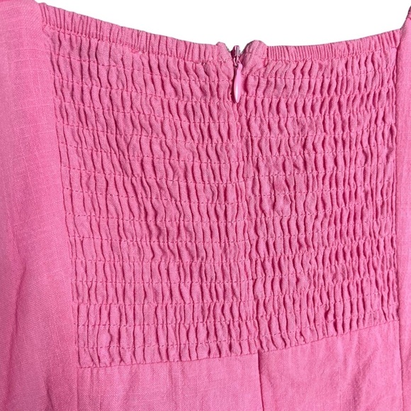 SNDYS Revolve Tuscany Dress in Bubblegum Puff Sleeves Size Small - Picture 6 of 7